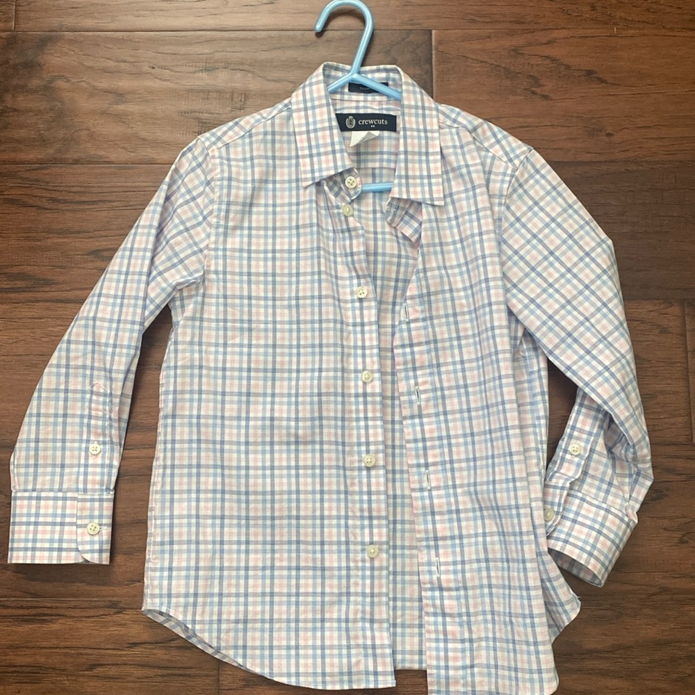 Boys Crewcuts size 4/5 long sleeve button up shirt